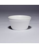 8OZ.SUPER SQUAT FOOD CONTAINER WHITE