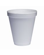 CUP FOAM 12 OZ WHITE 25/TUBE 1000/CS