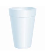 CUP FOAM 32 OZ WHITE 25/TUBE 500/CS