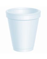 CUP FOAM 6 OZ WHITE 25/TUBE 1000/CS